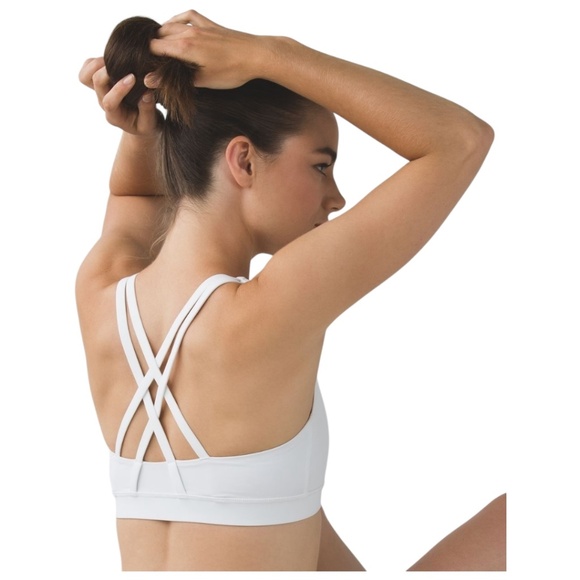 lululemon athletica Other - Lululemon Energy Bra - White, Size 8 NWOT, Pads Included